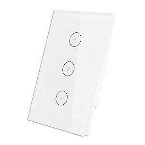 Interruptor Branco Touch Smart Home Wifi Para 1 Lâmpada Dimmer Tuya