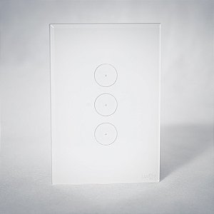 Interruptor Wi-fi Touch 3 Botões Wi-fi 4x2 Lumenx