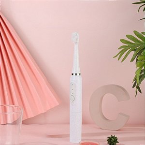 Escova De Dentes Elétrica Sonic Toothbrush Com Refil