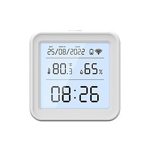 Sensor Temperatura Umidade Termômetro Higrômetro Tuya C/ Led no Display