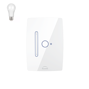 Interruptor Dimmer Wi-fi Touch para Lâmpada 1 Botão 4x2 Dometek