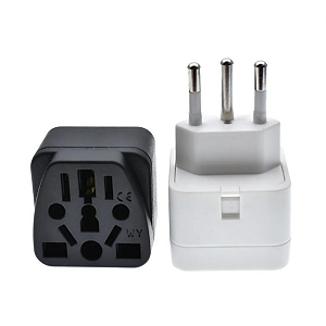 Adaptador Tomada Universal Europeu Uk Australia Eua Etc Para Brasil