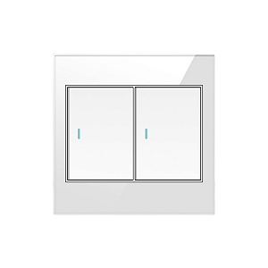 Interruptor 2 Teclas Acabamento Premium Vidro Temperado 4x4