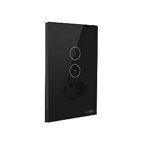 Interruptor Touch 2 Botões com Tomada Lumenx 4x2