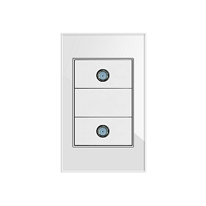 Espelho Coaxial Duplo TV Painel de Vidro 4x2