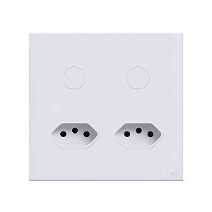 Interruptor Zigbee 2 Botões E 2 Tomadas 4x4 Lumenx