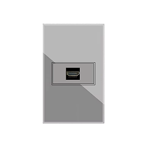 Tomada Hdmi Fêmea Painel De Vidro 4x2