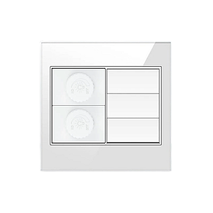 Interruptor Dimmer Duplo Painel De Vidro 4x4