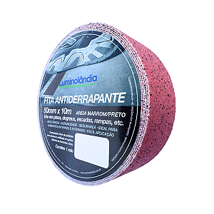 Fita Antiderrapante 10m X 50mm Marmorizado Areia Marrom Luxo