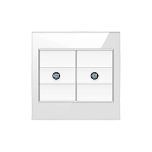 Tomada Tv Duplo Coaxial Acabamento Painel De Vidro 4x4
