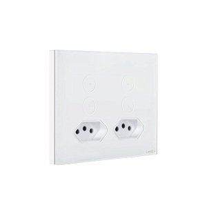 Interruptor Zigbee 4 Botões E Tomada Dupla 4x4 Lumenx