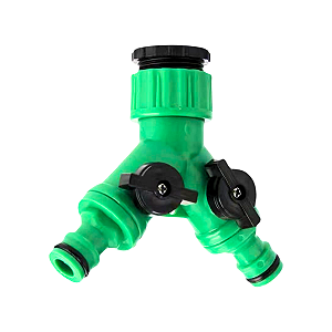 Divisor Adaptador Torneira Mangueira 2 Vias Com Registro