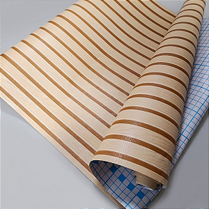 Papel De Parede Adesivo Ripado Madeira