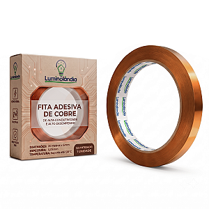 Fita Adesiva Cobre 6mm ou 25mm 20m Alta Condutividade Blindagem EMI Dissipação Térmica Reparo De Placa PCB