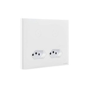 Interruptor Wi-fi 2 Botões E 2 Tomadas 20a 4x4 Lumenx