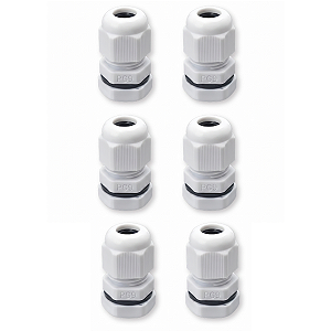 Kit 6 Conector Pg9 M16 Prensa Nylon Vedado Ip67 Protege