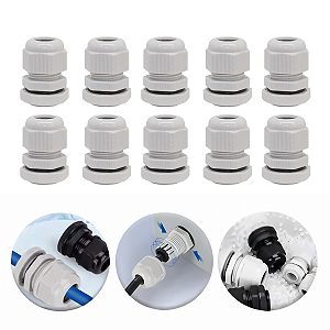 Kit 10 Conexão Conector Pressa Cabos Pg11 M16