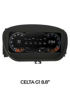 Painel Celta G1 - 2001 A 2005 -  Ghost Dash 8.8"