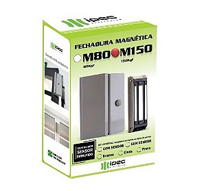 Fechadura Magnética Eletroíma IPEC M150 Cinza