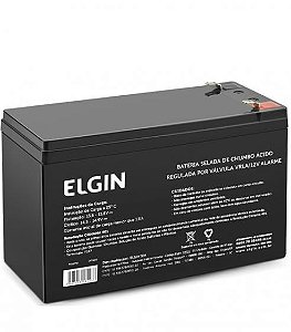 Bateria Elgin selada de chumbo VRLA 12V Alarm