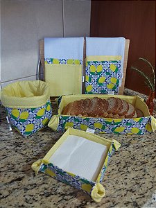 Kit Cozinha Com 5 Peças - Coleção Limão Siciliano