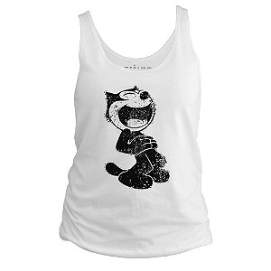 Camiseta regata feminina - Gato Félix Rindo