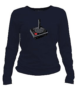 Camiseta manga longa feminina Atari - Joystick