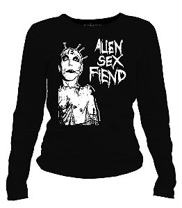 Camiseta manga longa feminina - Alien Sex Fiend.