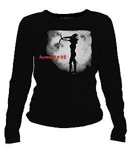 Camiseta manga longa feminina - Depeche Mode - Walking in My Shoes.