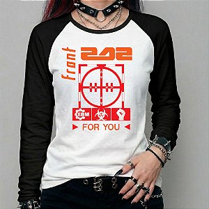 Camiseta manga longa feminina - Front 242 - For You.