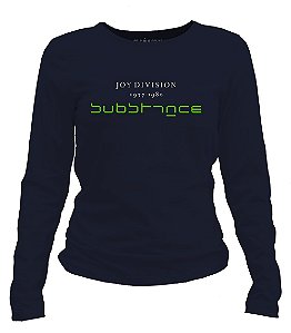 Camiseta manga longa feminina - Joy Division - Substance.