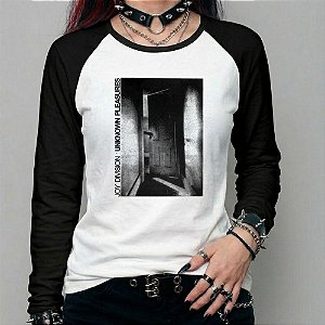 Camiseta manga longa feminina - Joy Division - Unknown Pleasures - B.