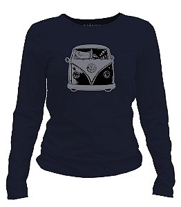 Camiseta manga longa feminina - Kombi.