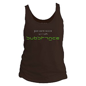 Camiseta regata feminina - Joy Division - Substance.