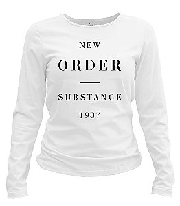 Camiseta manga longa feminina - New Order - Substance - 1987