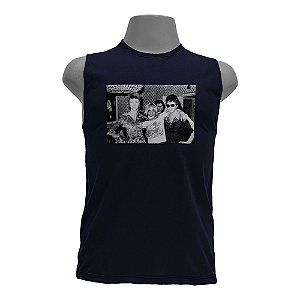 Camiseta regata masculina - David Bowie - Iggy Pop - Lou Reed.