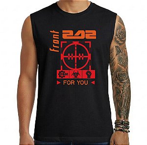 Camiseta regata masculina - Front 242 - For You.