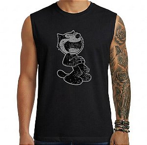 Camiseta regata masculina - Gato Félix Rindo