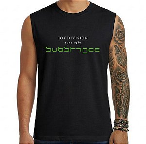 Camiseta regata masculina - Joy Division - Substance.