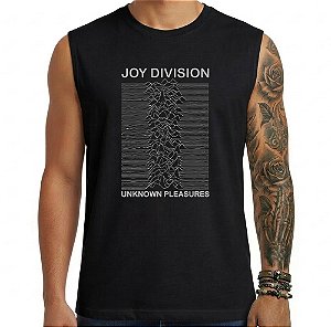Camiseta regata masculina - Joy Division - Unknown Pleasures.
