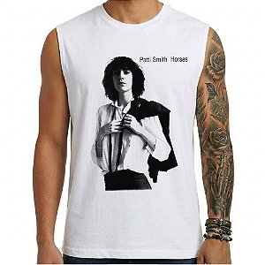 Camiseta regata masculina - Patti Smith - Horses.