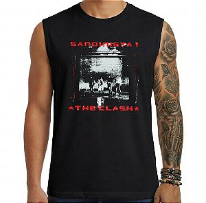 Camiseta regata masculina - The Clash - Sandinista.