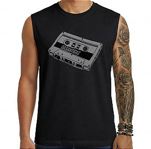 Camiseta regata masculina - Fita K7.