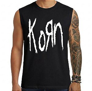 Camiseta regata masculina - Korn