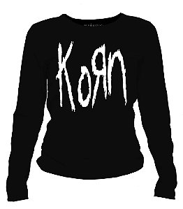 Camiseta manga longa feminina - Korn