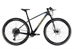 Bicicleta MTB Oggi Agile PRO GX Grafite/Pto/Dourado