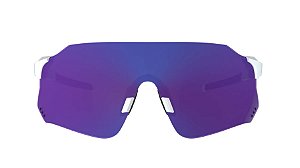 Óculos De Sol HB Quad X - Pearled White/ Blue Chrome