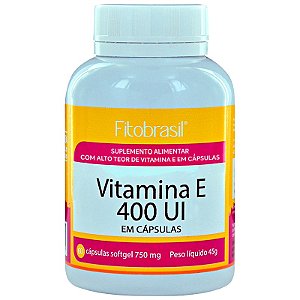 Vitamina E 400UI - 60 cáps