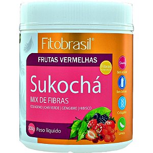 Chá Soluvel Sukochá (Com Chá Verde, Hibisco e Gengibre) 300g