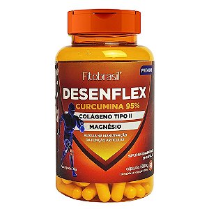Desenflex (Curcumina, Colágeno tipo II e Magnésio) - 60 cáps